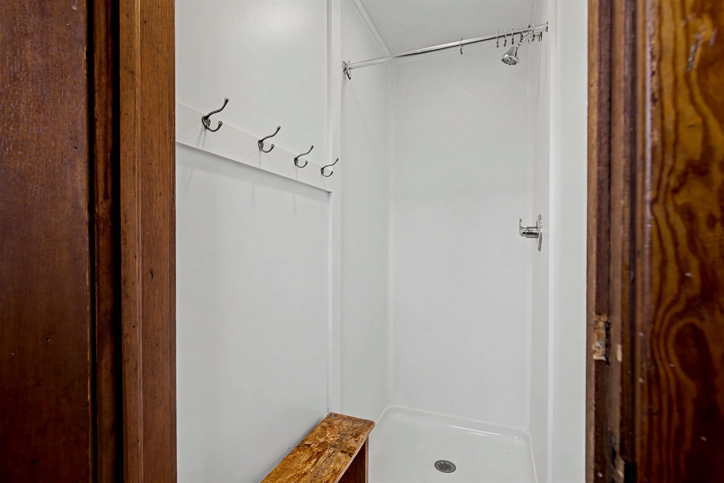 115 Windmill Road Elizabeth, IL 61028 - Photo 21 of 82 a bathroom with a shower and a glass door