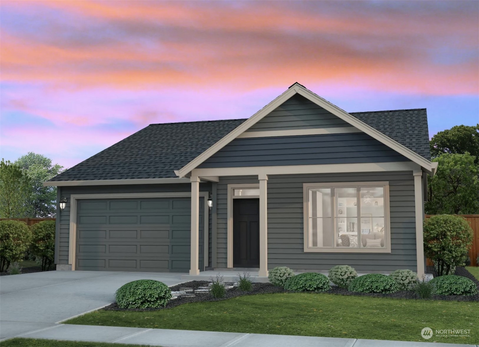 front view of house with a yard