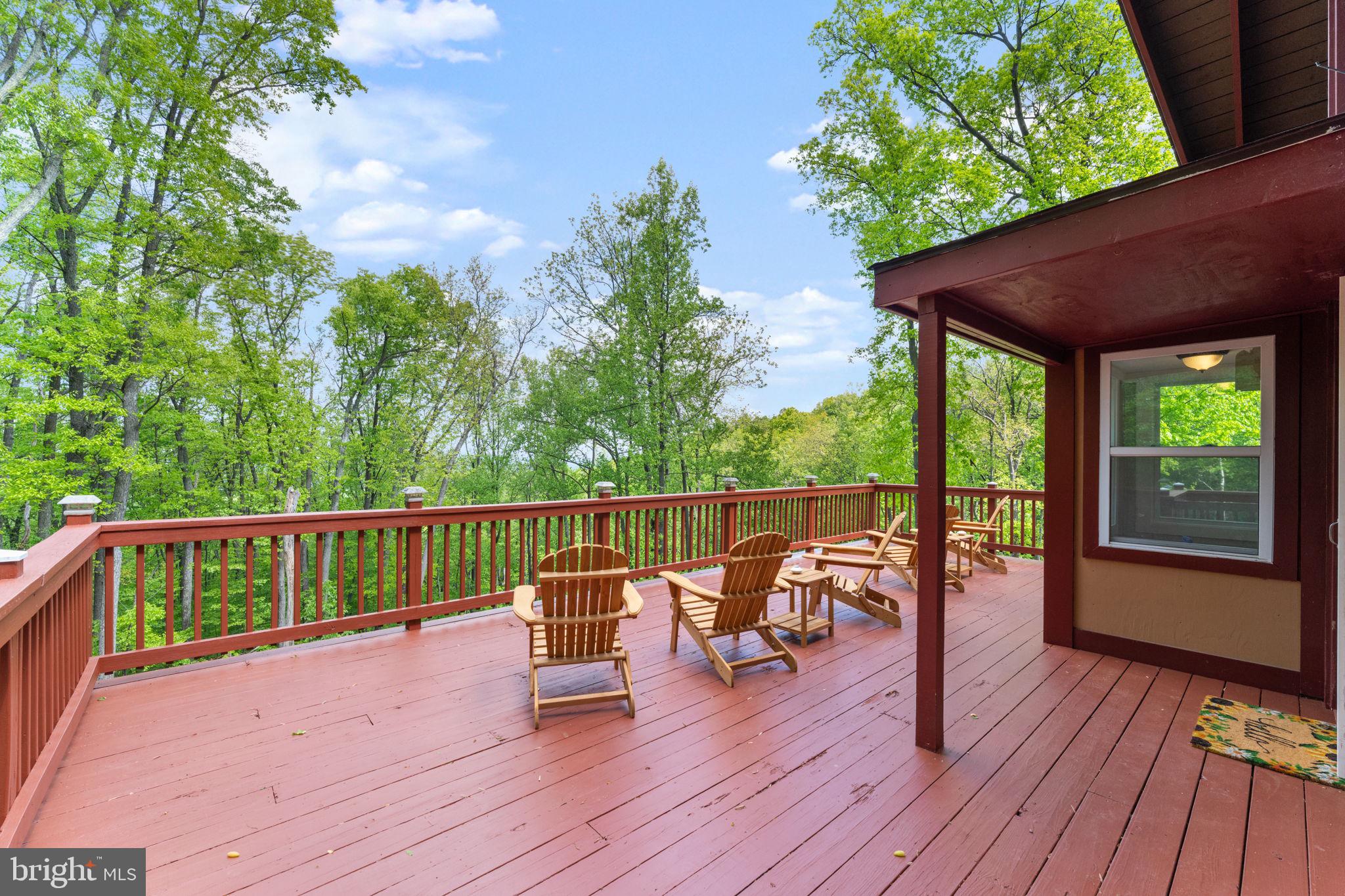 293 Old Sawmill Road Front Royal, VA 22630 - Photo 9 of 68 a view of a deck with wooden floor and outdoor seating