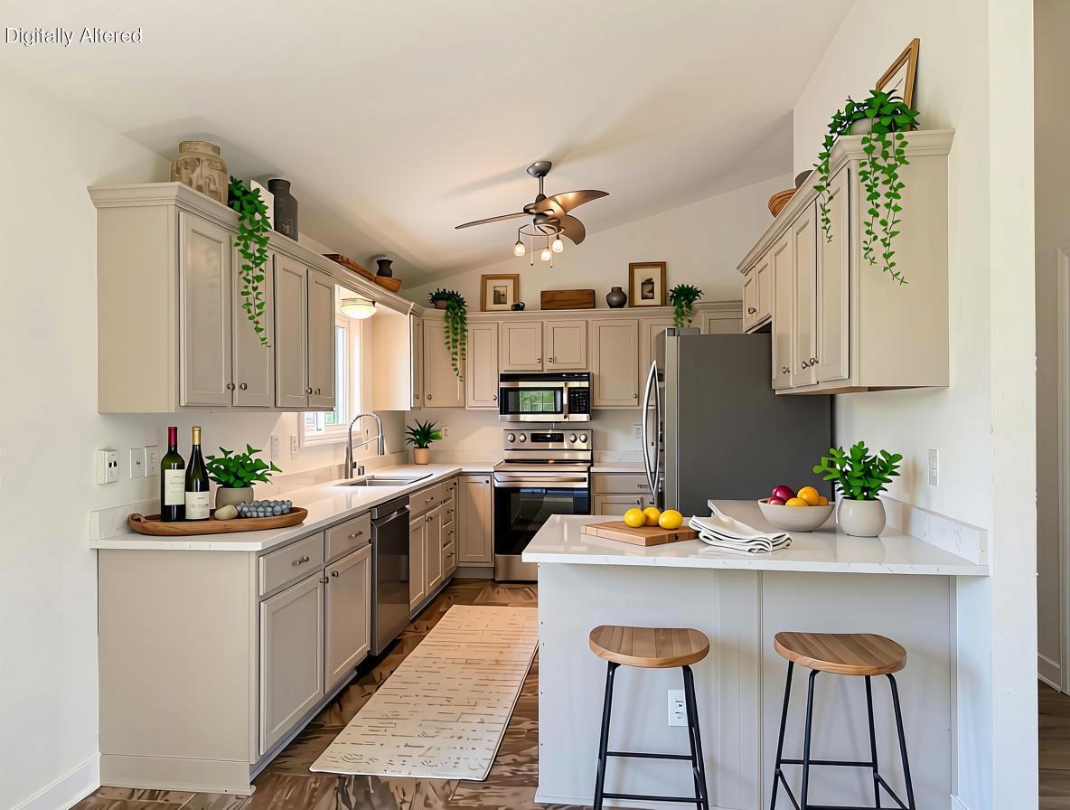 Kitchen Virtually Staged