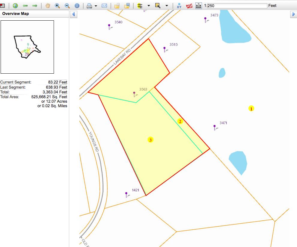 3563 Lakebay Road Vass, NC 28394 - Photo 6 of 6 Updated Aerial With all 3 Tracts Young