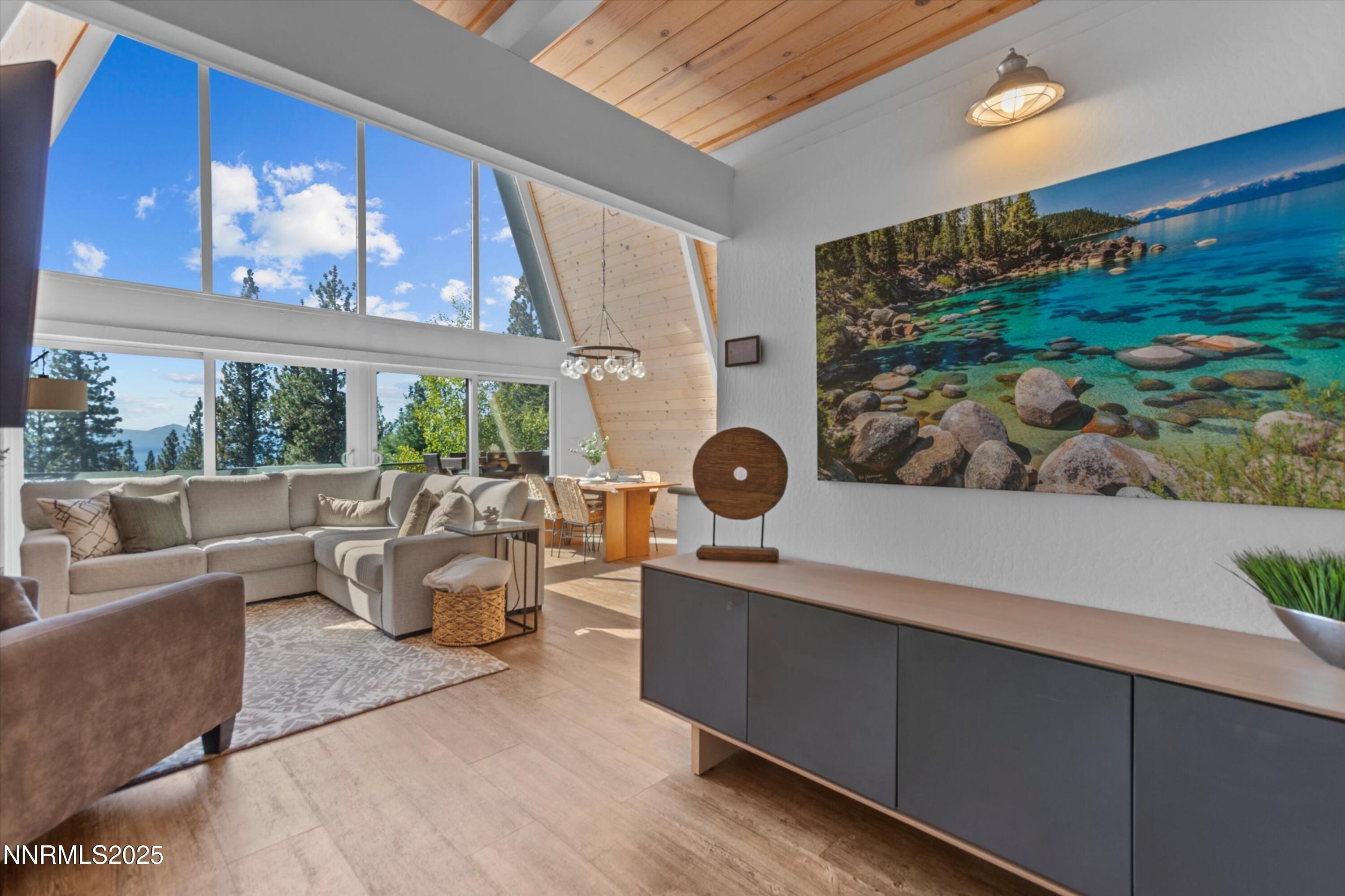456 Jill Court Incline Village, NV 89451 - Photo 16 of 38 a living room with furniture and a large window