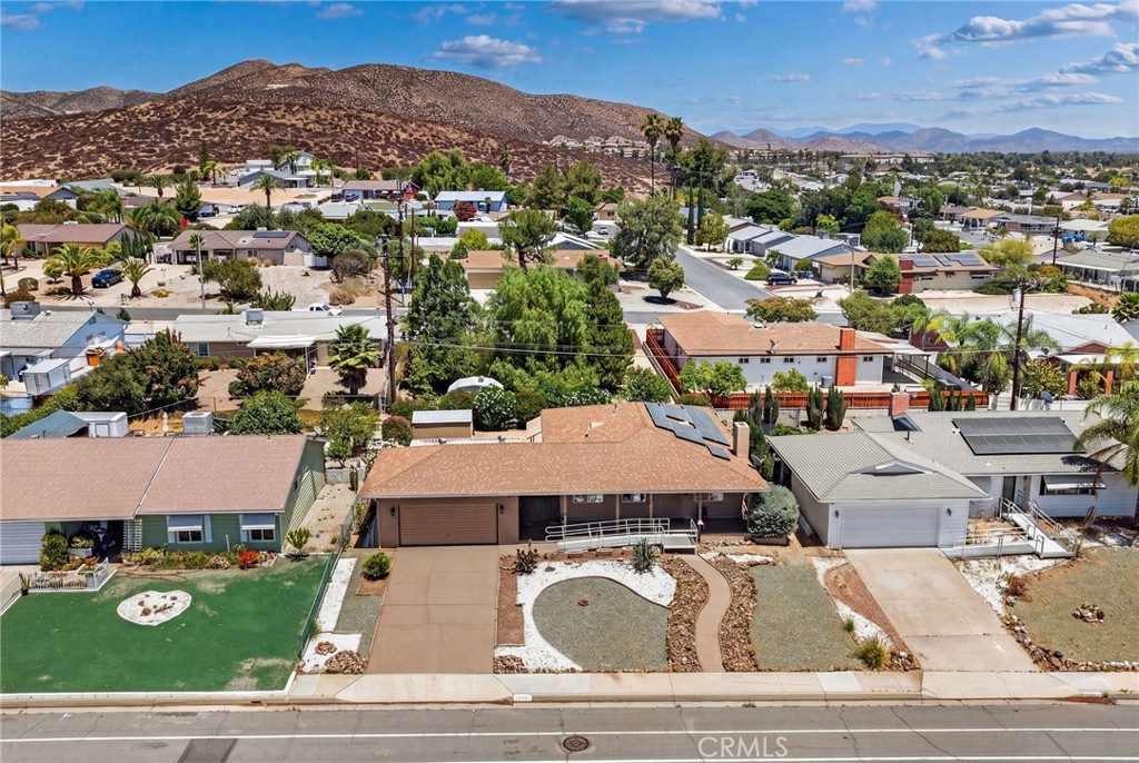 29078 Bradley Road Menifee, CA 92586 - Photo 42 of 42 an aerial view of residential houses with outdoor space