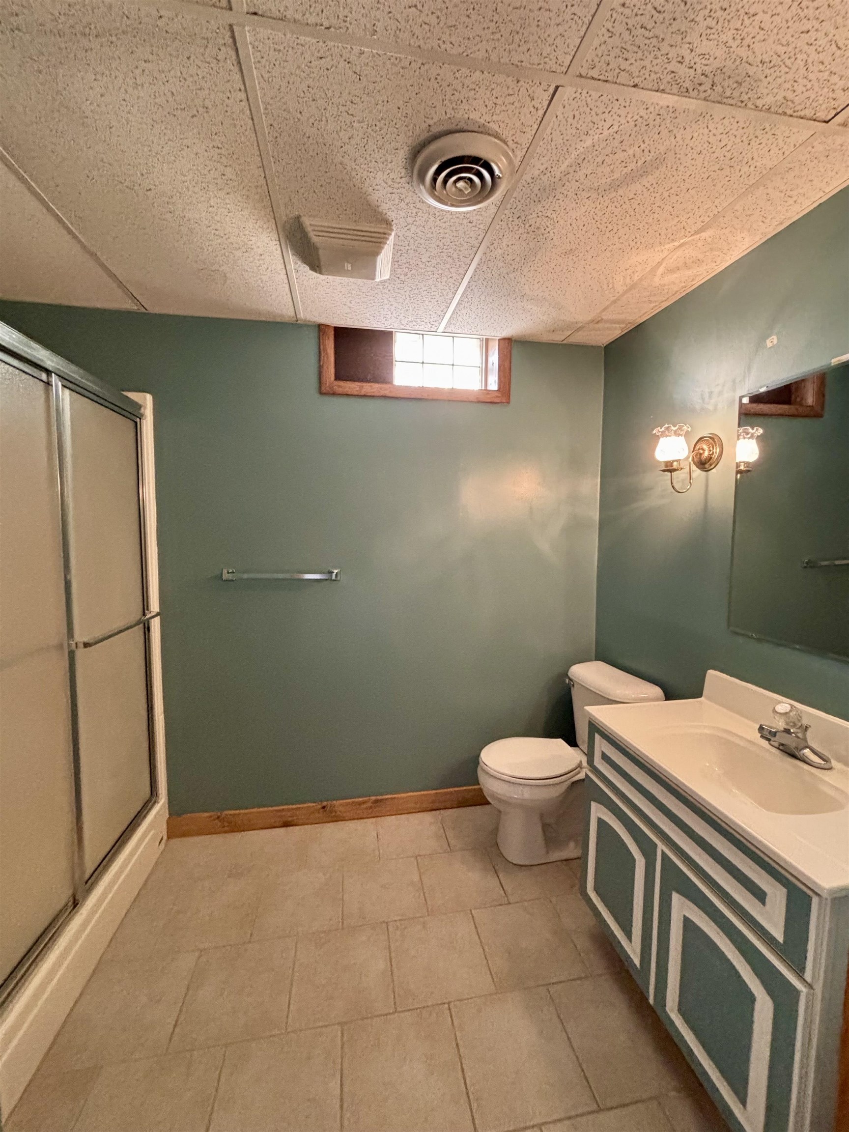 3310 South Apple River Road Elizabeth, IL 61028 - Photo 28 of 39 a bathroom with a toilet a sink and mirror