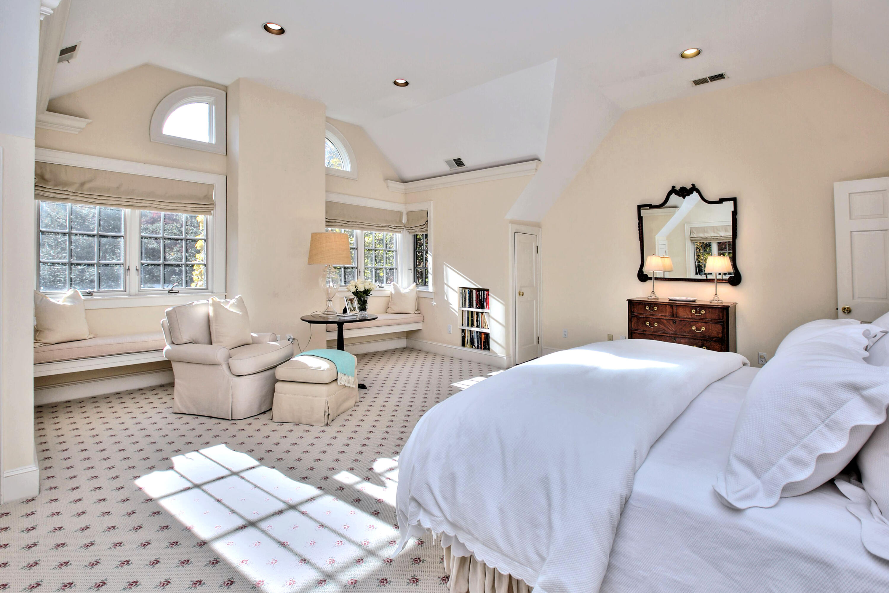 22 Mill Road New Canaan, CT 06840 - Photo 24 of 42 a bedroom with furniture and a large window