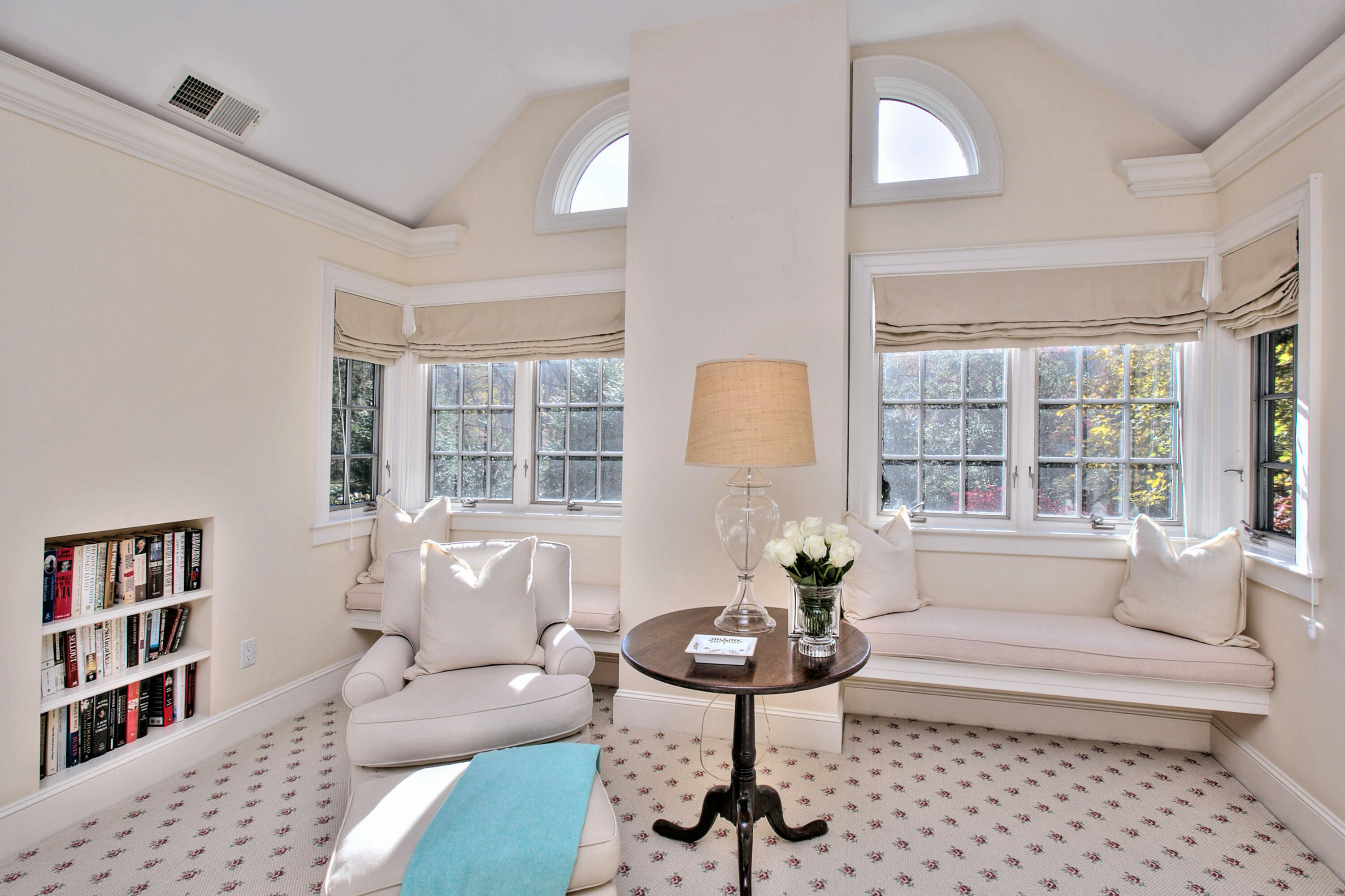 22 Mill Road New Canaan, CT 06840 - Photo 25 of 42 a living room with furniture and a large window