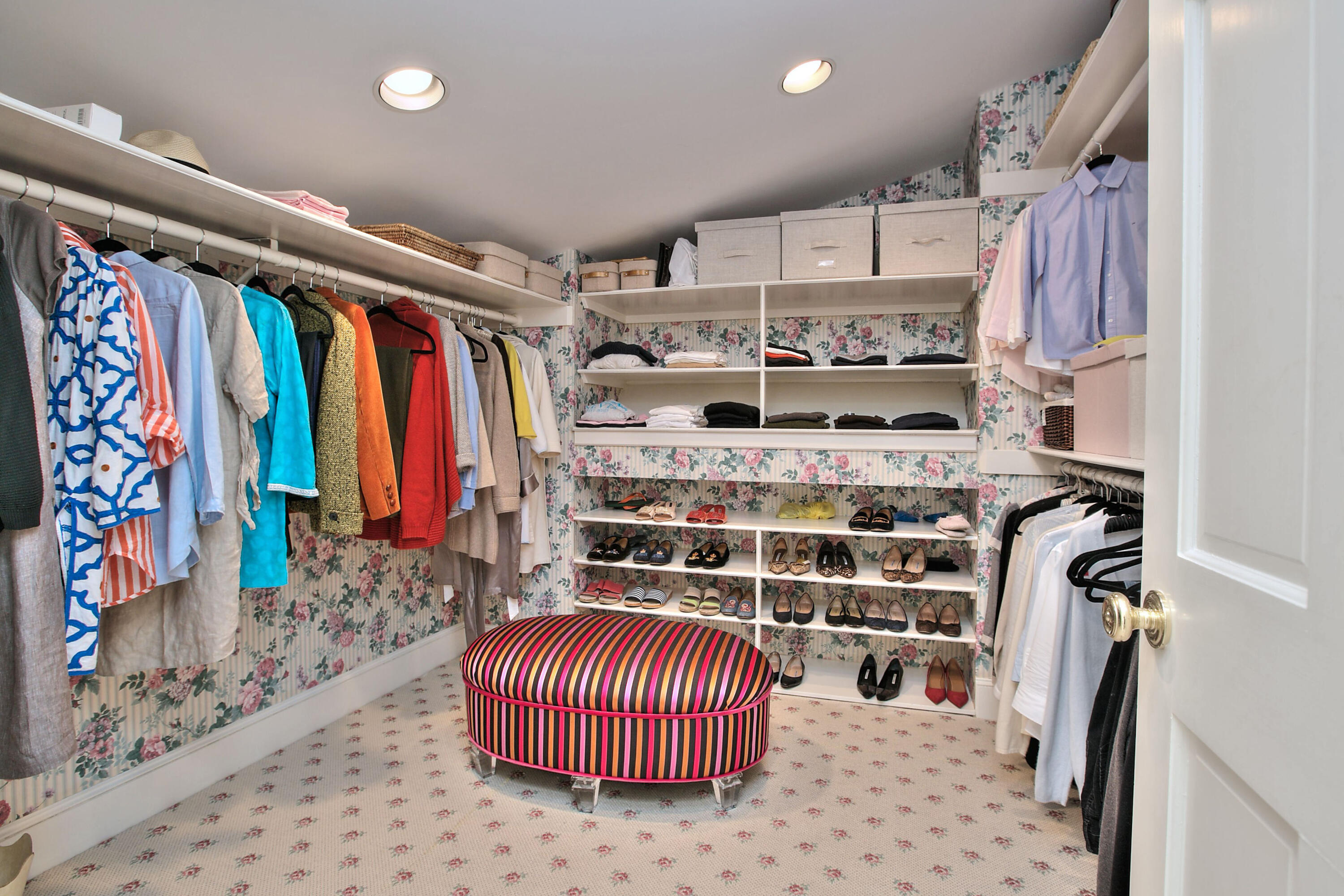 22 Mill Road New Canaan, CT 06840 - Photo 27 of 42 a view of walk in closet with clothes and shoes