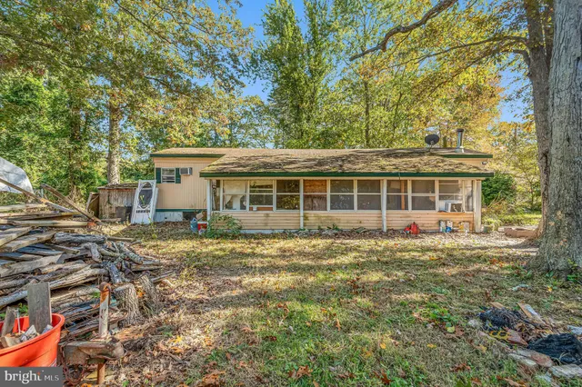 a front view of a house with patio