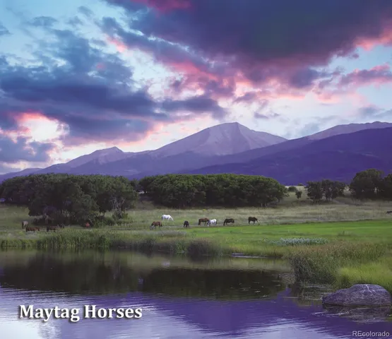 a view of a lake with a mountain in the background