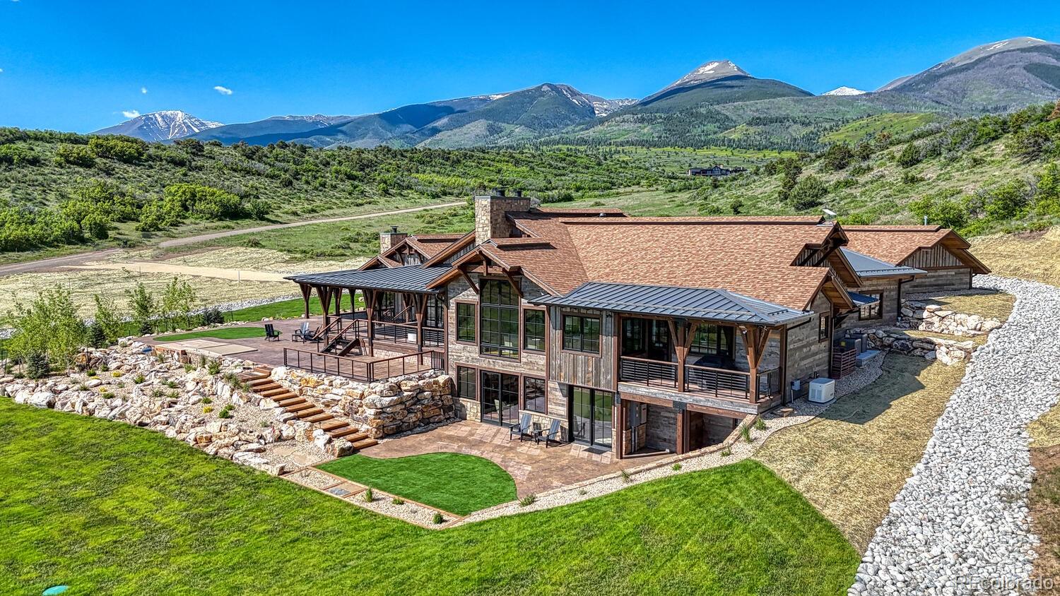 1768 Running Bear Cotopaxi, CO 81223 - Photo 7 of 50 a view of a house with pool and a yard