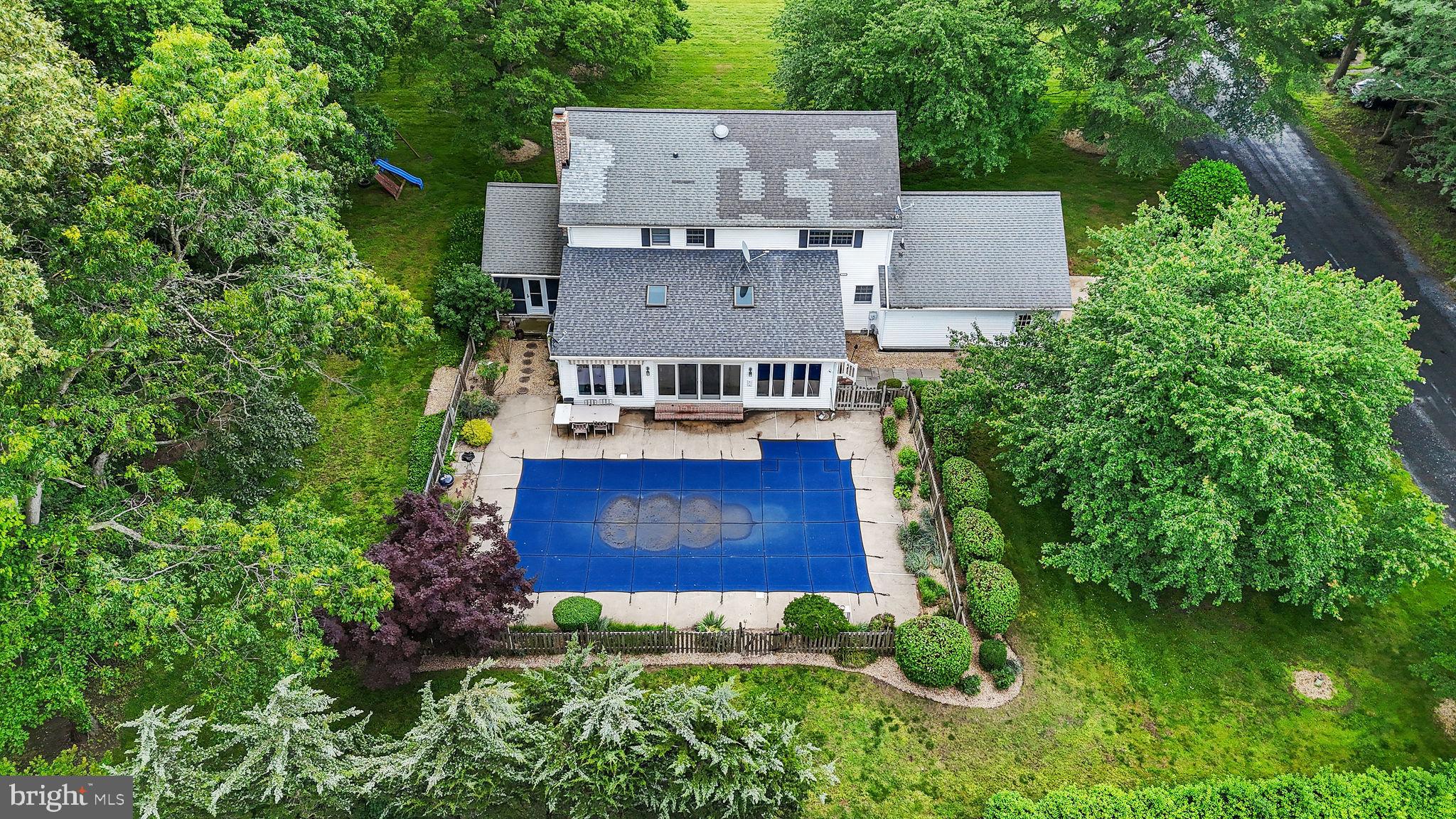 11142 Log Cabin Road Denton, MD 21629 - Photo 32 of 55 an aerial view of a house with yard outdoor and trees all around