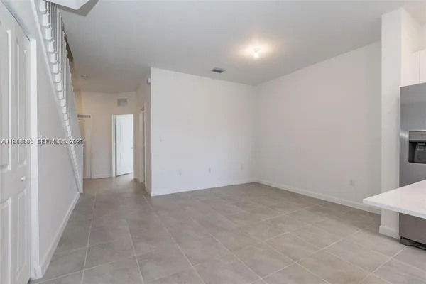 a view of an empty room
