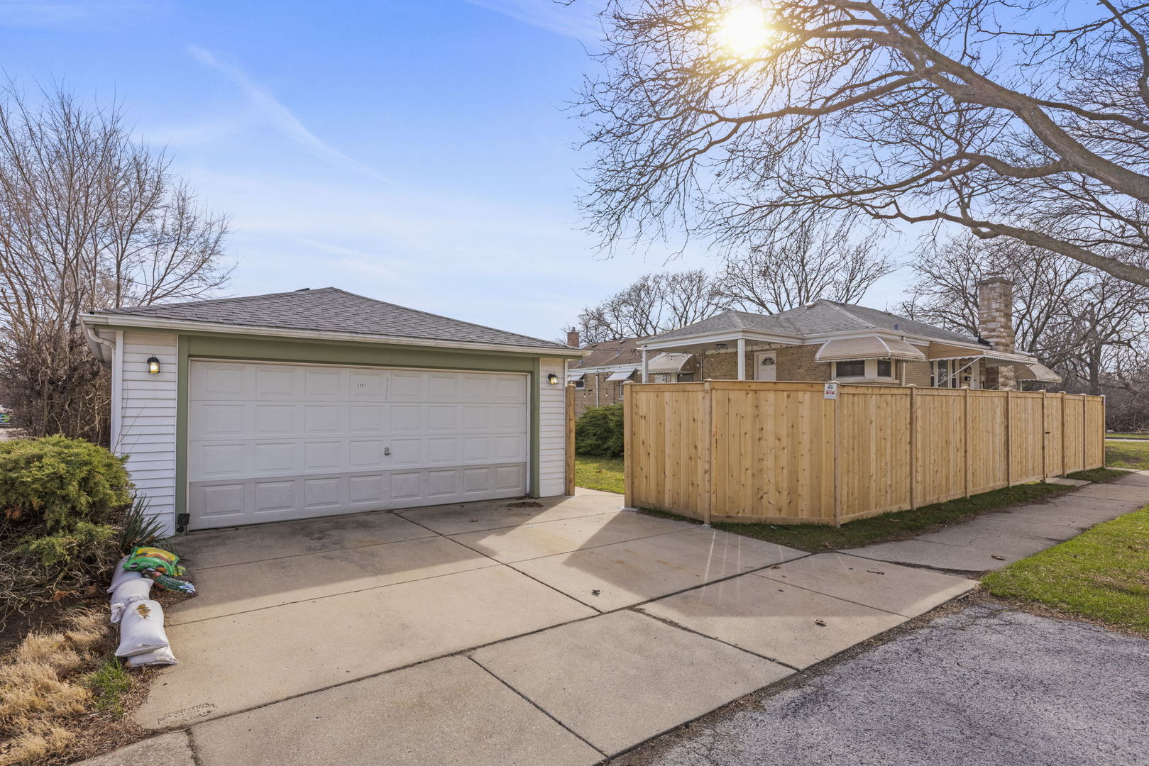 2301 18th Avenue North Riverside, IL 60546 - Photo 18 of 28 a view of a small space in front of a house with a garage