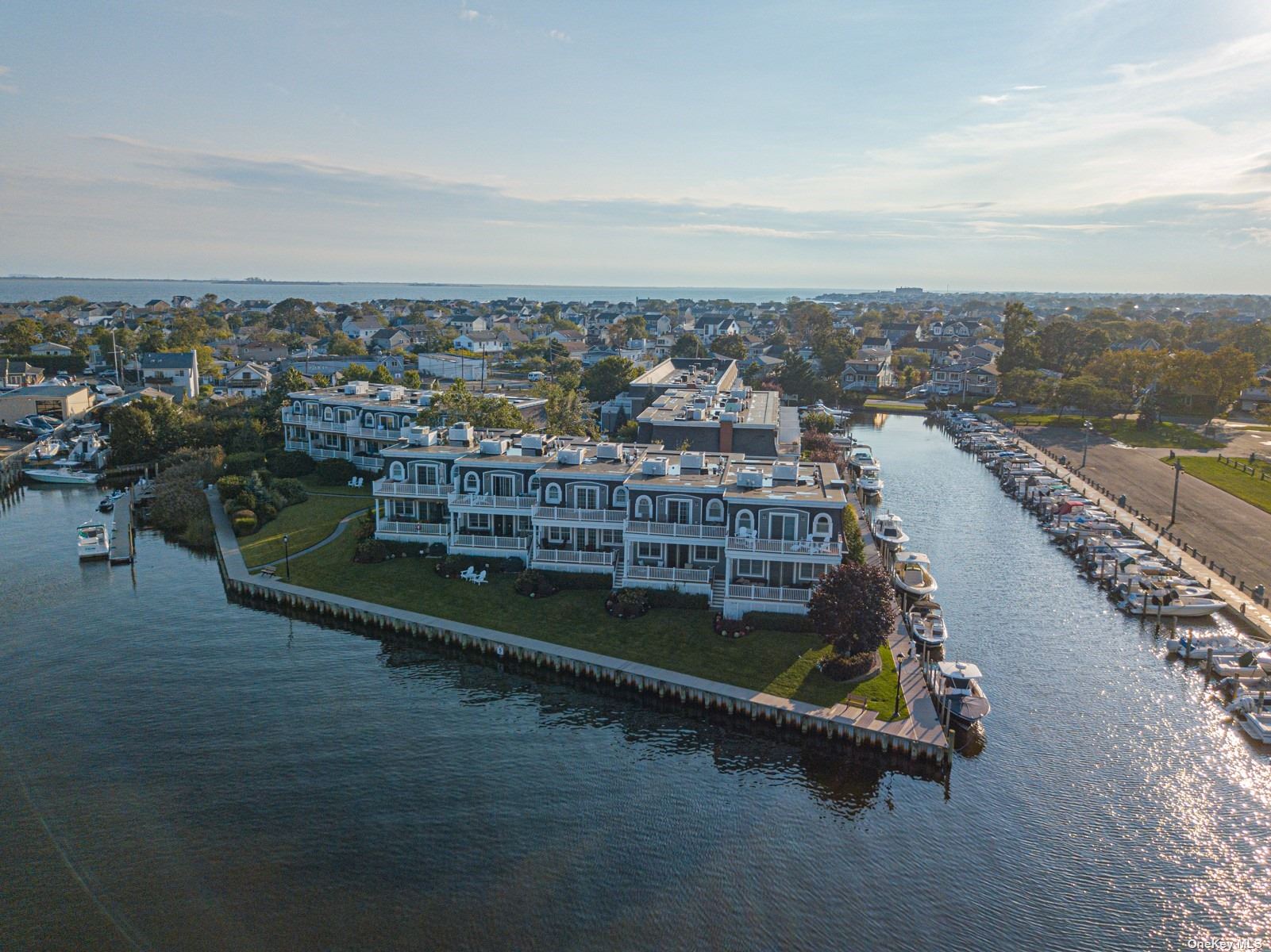 an aerial view of a city