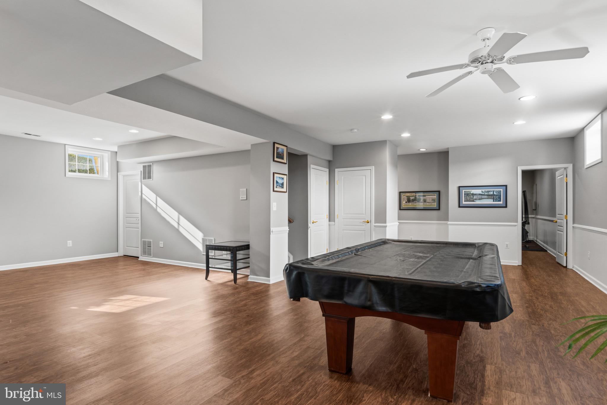 9223 Ox Road Lorton, VA 22079 - Photo 39 of 52 Basement-Pool and Ping Pong Tables Convey