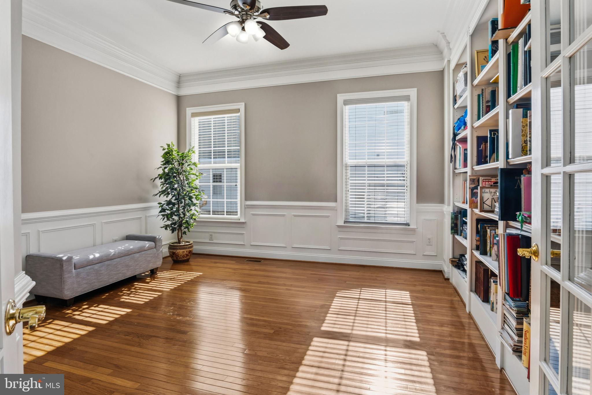 9223 Ox Road Lorton, VA 22079 - Photo 10 of 52 Large Office with Built Ins & French Doors