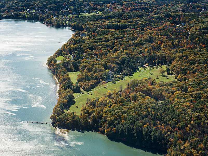 179 Foreside Road Cumberland Foreside, ME 04110 - Photo 3 of 34 Aerial View. Aerial view of coast...