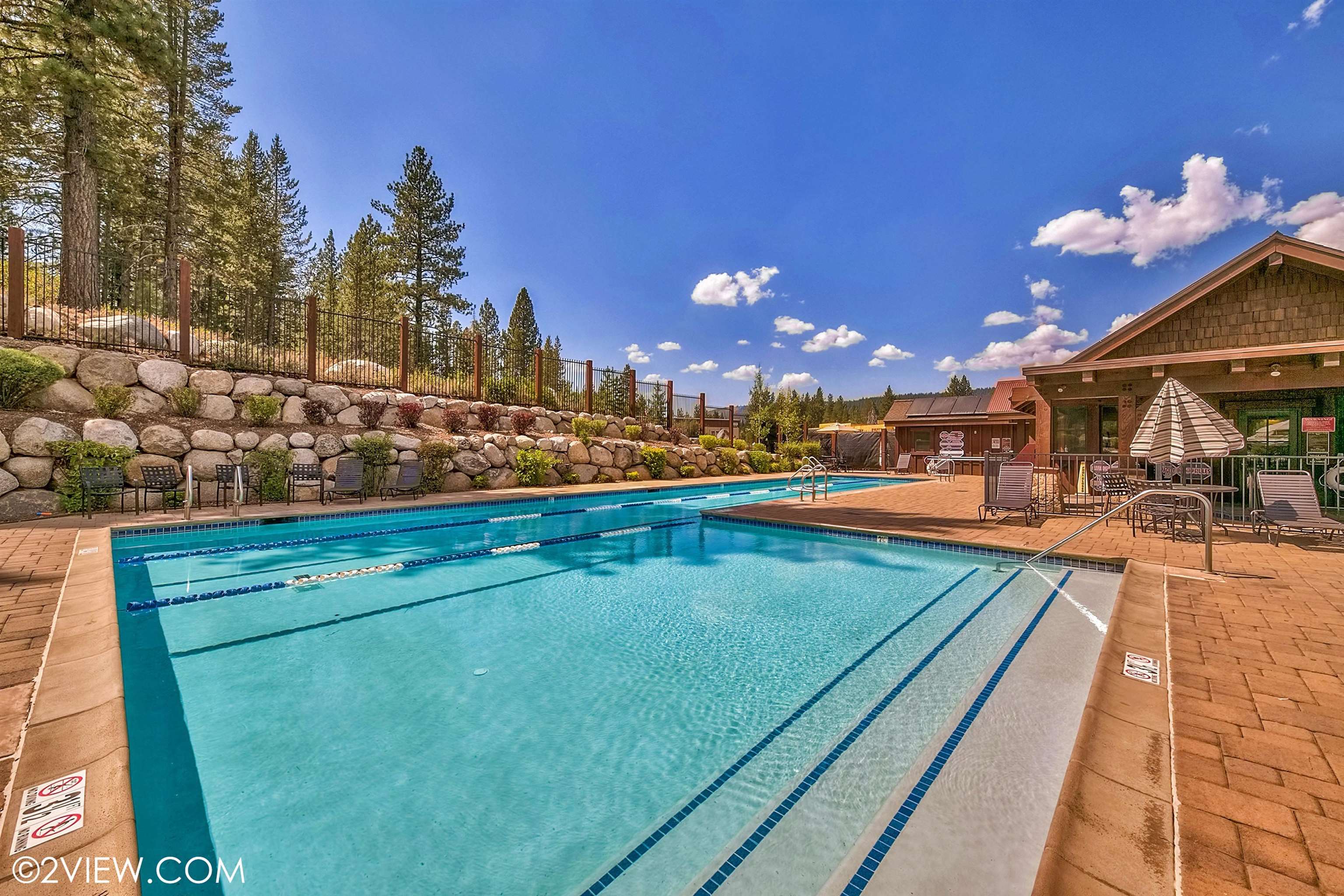 10592 Boulders Road, Unit 8 Truckee, CA 96161 - Photo 27 of 28 a view of a swimming pool with outdoor seating