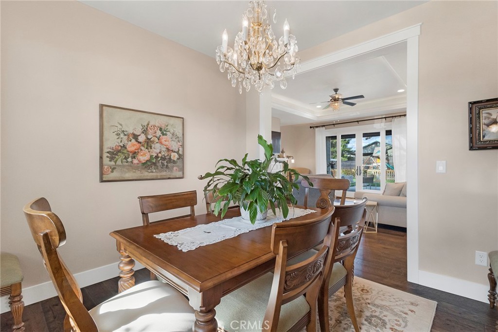 3424 Hackamore Lane Chico, CA 95973 - Photo 27 of 67 a view of a dining room with furniture and chandelier