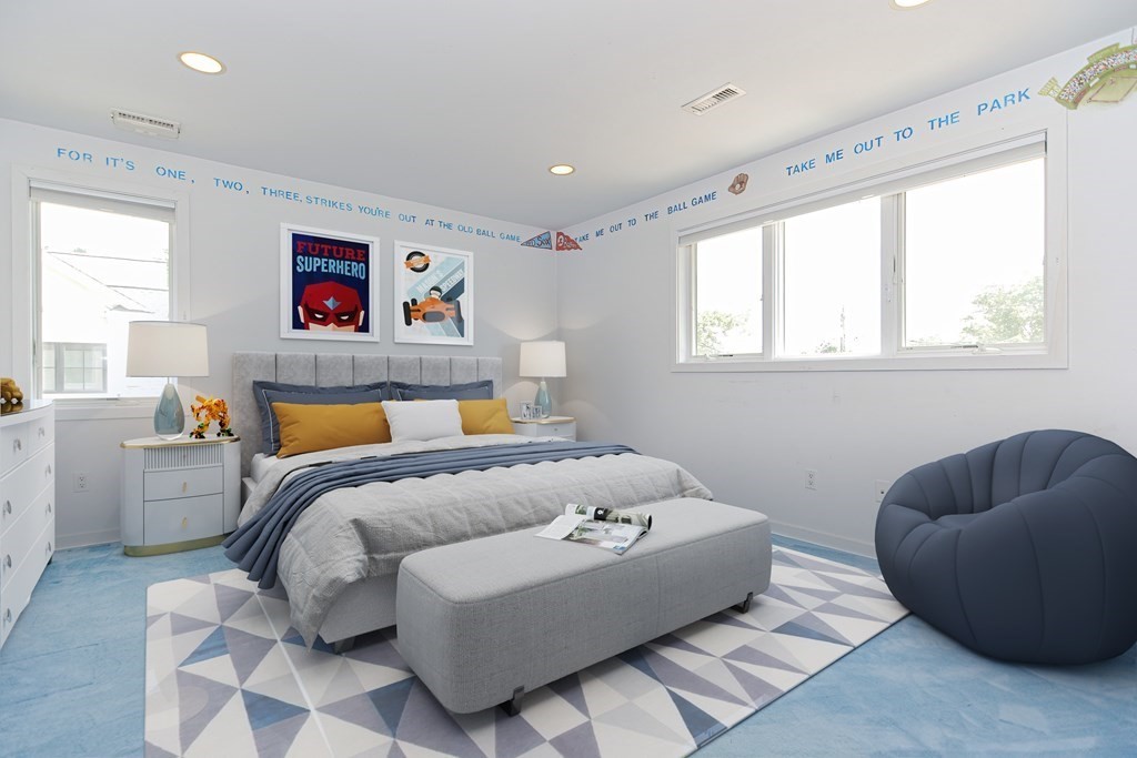 14 Columbine Road Newton, MA 02459 - Photo 12 of 36 a bedroom with furniture and a bathtub