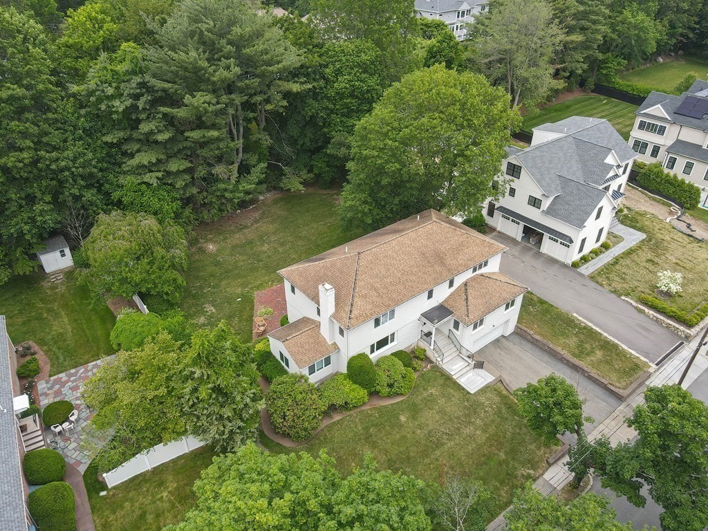 14 Columbine Road Newton, MA 02459 - Photo 31 of 36 an aerial view of a house with outdoor space and street view