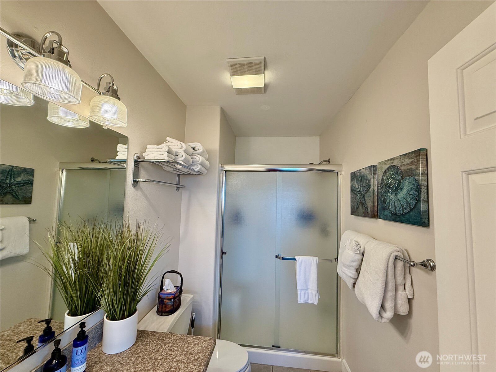 2815 Willows Road, Unit 210 Seaview, WA 98644 - Photo 26 of 35 a room with a potted plant on the wall and a shower