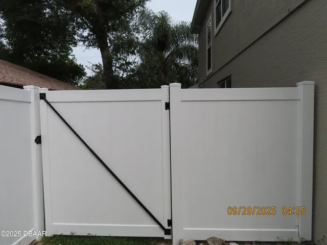 a view of a door front of house