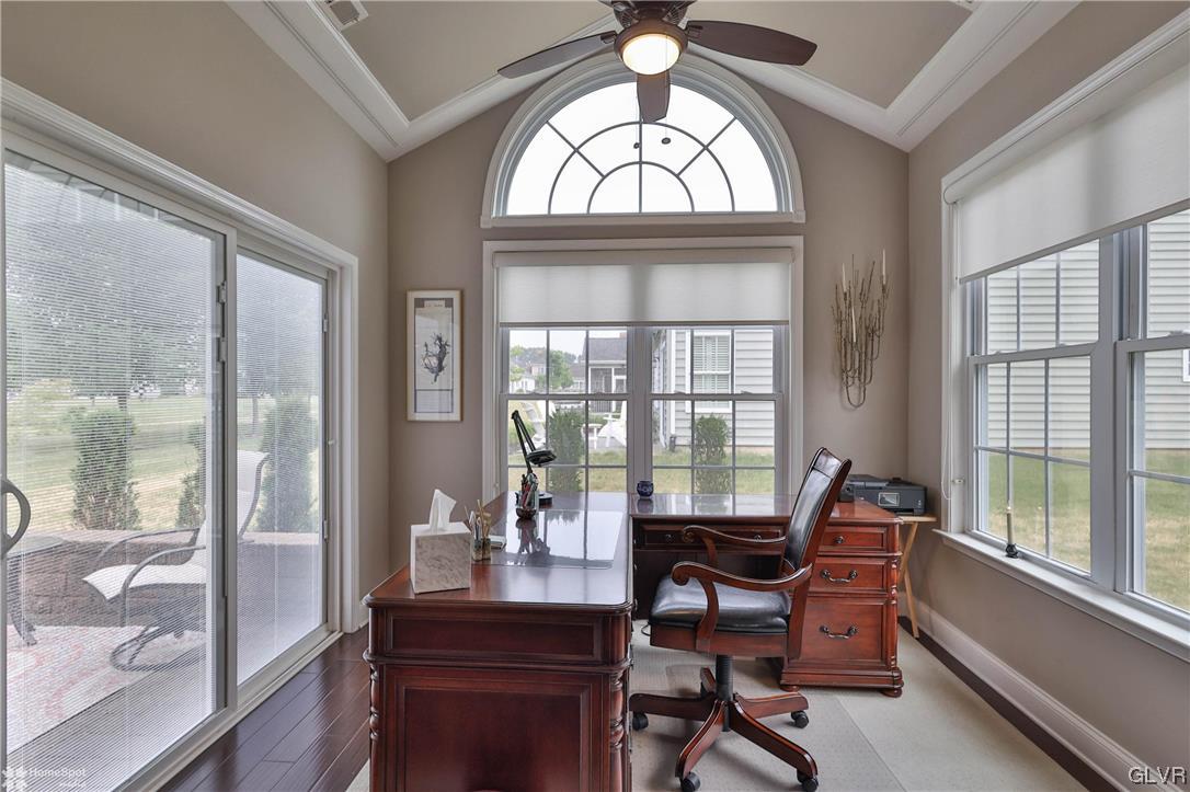 1035 Declaration Drive Bethlehem, PA 18017 - Photo 20 of 38 a view of a livingroom with workspace and a large window