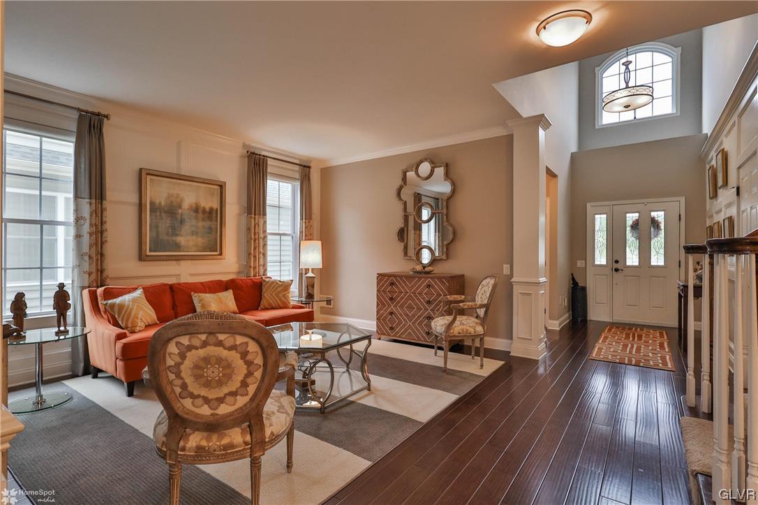 1035 Declaration Drive Bethlehem, PA 18017 - Photo 8 of 38 a living room with furniture and a wooden floor