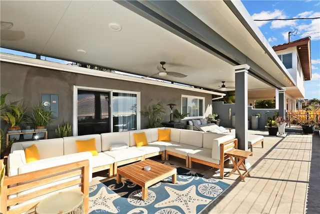 a view of a swimming pool with a lounge chair