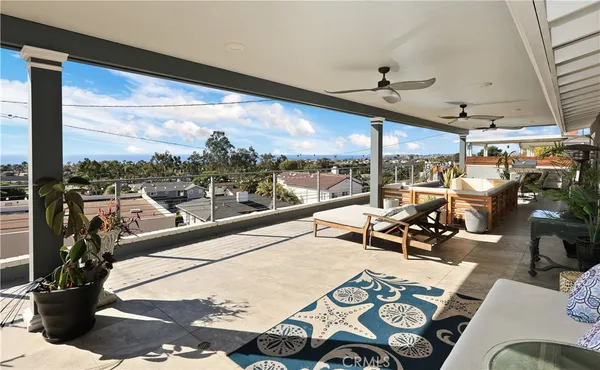 a outdoor space with furniture