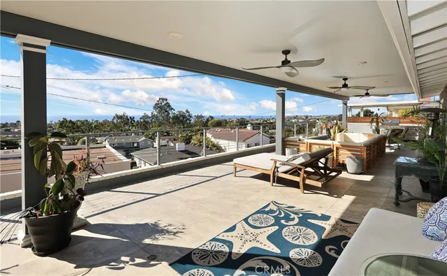 a outdoor space with furniture