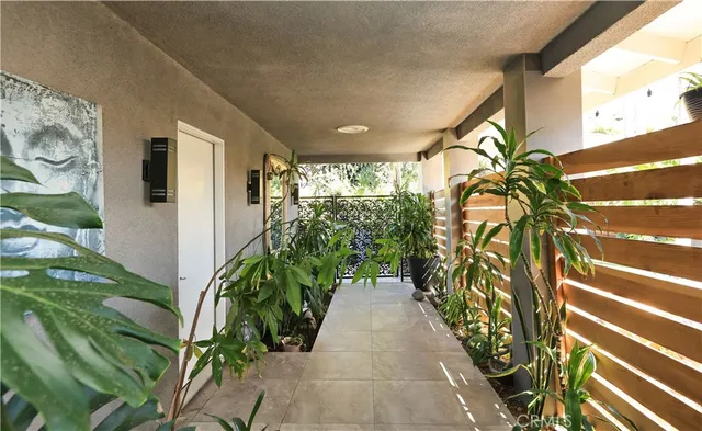 a view of an outdoor space with furniture