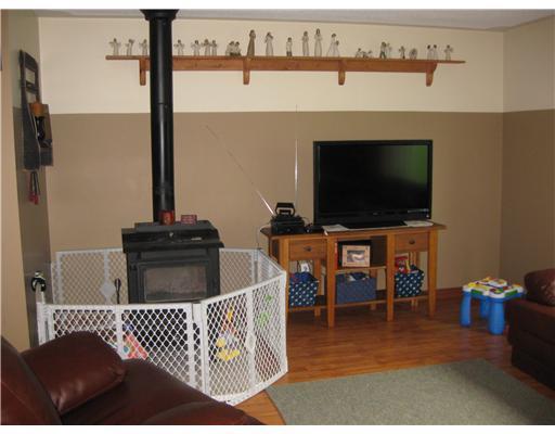 Living Room. Living room with coal stove