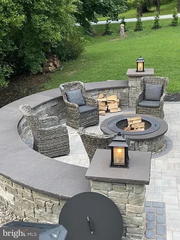 a view of a balcony with an outdoor space
