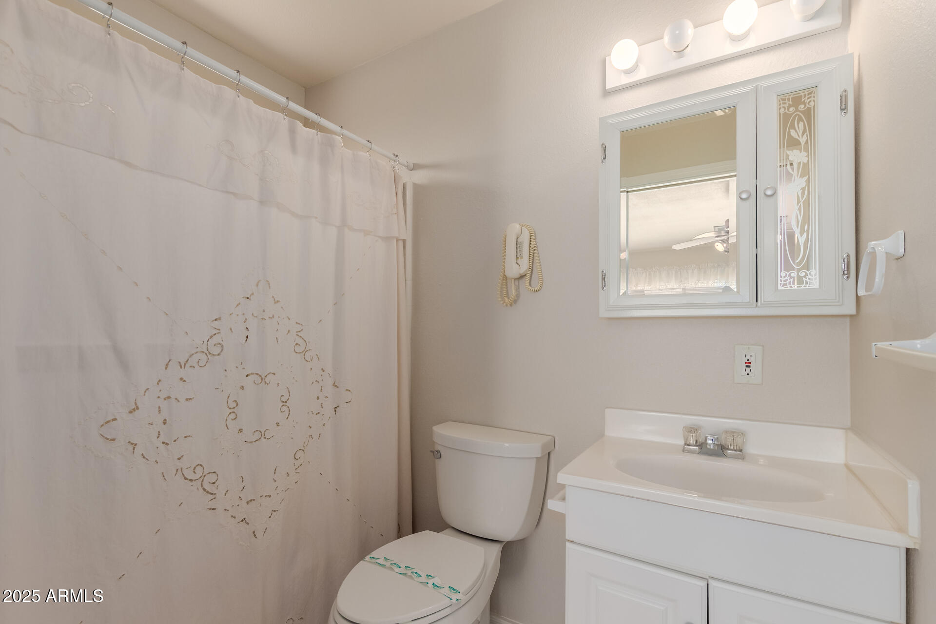 14588 West Bison Path Surprise, AZ 85374 - Photo 32 of 42 a bathroom with a sink a toilet and a mirror