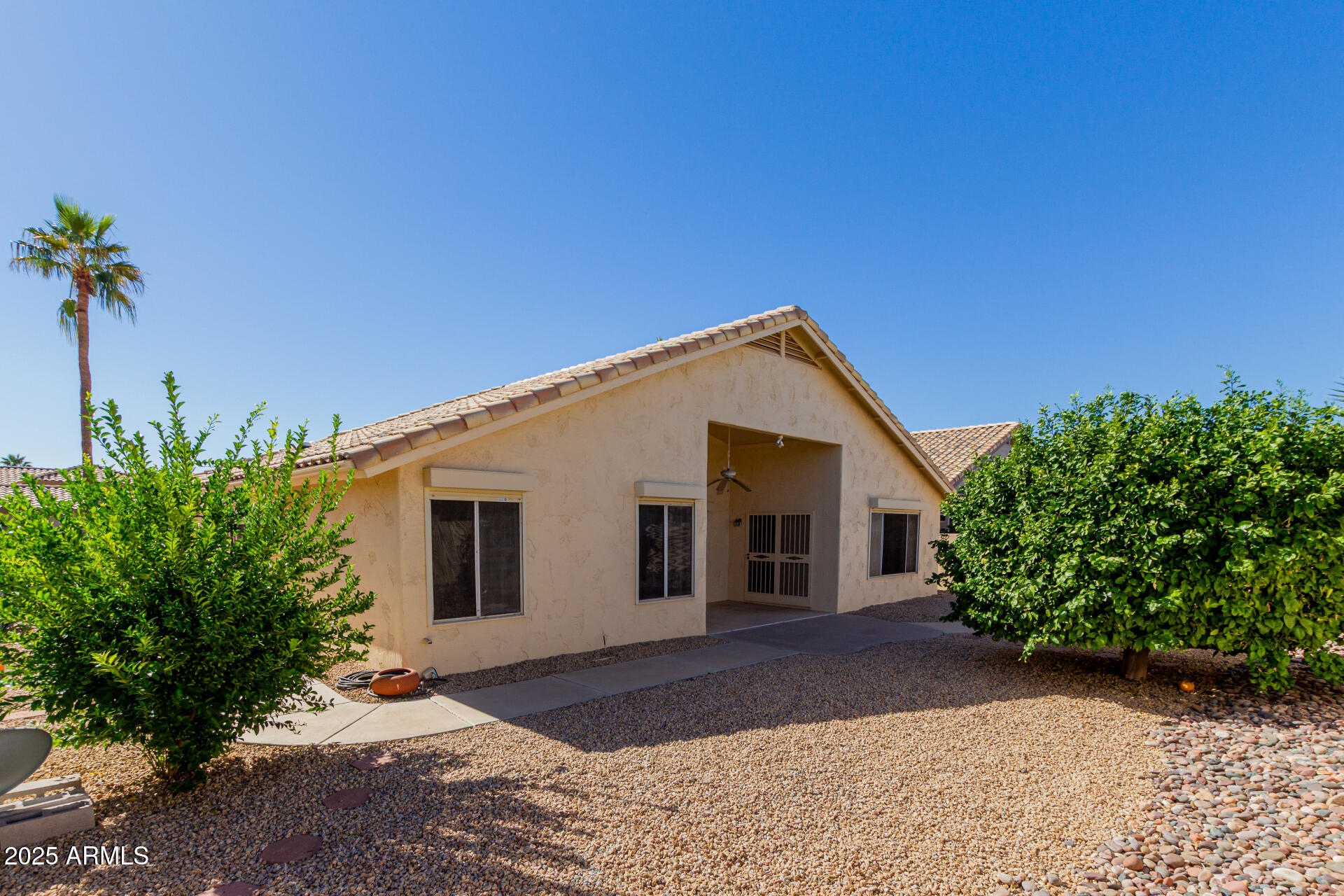 14588 West Bison Path Surprise, AZ 85374 - Photo 40 of 42 a view of a house with a yard and potted plants