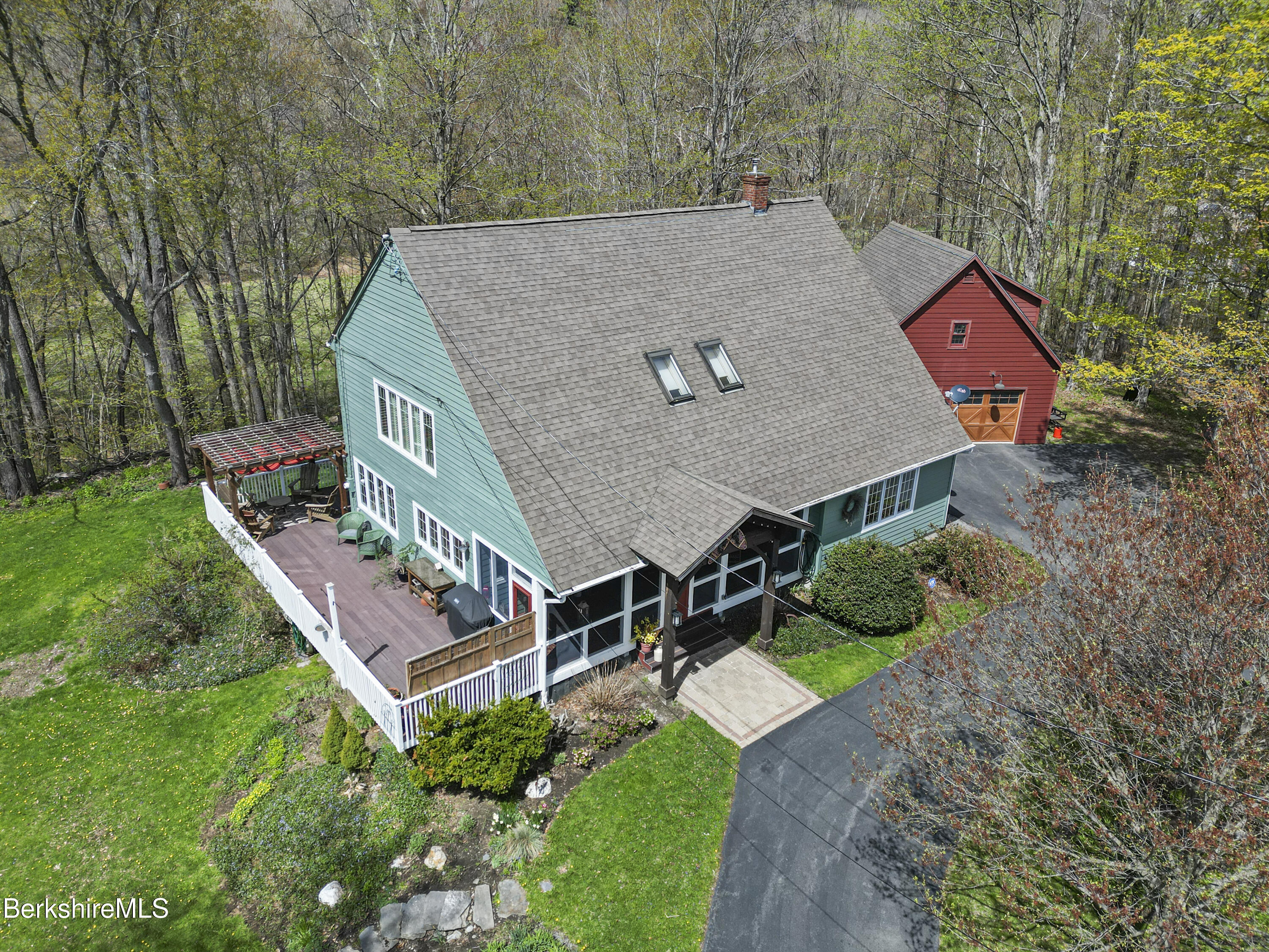 167 Bailey Road Lanesborough, MA 01237 - Photo 56 of 71 an aerial view of a house with a yard