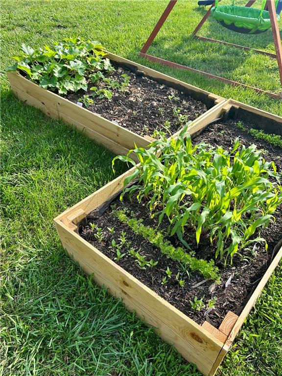 214 Fork Bixby Road Advance, NC 27006 - Photo 32 of 40 Garden beds will stay and are growing like crazy!