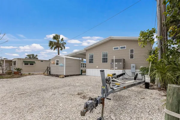 a view of a house with a patio