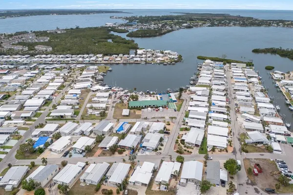 an aerial view of a city