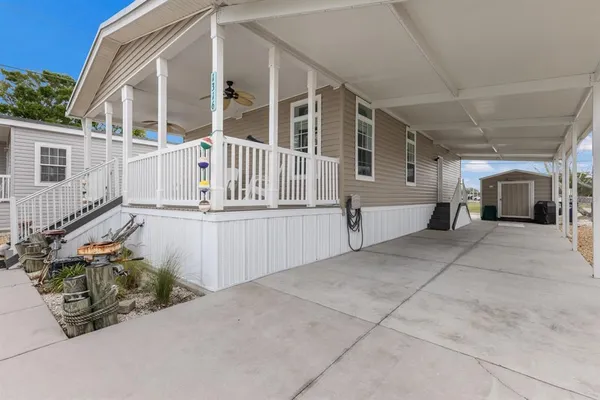 front view of a house with a street
