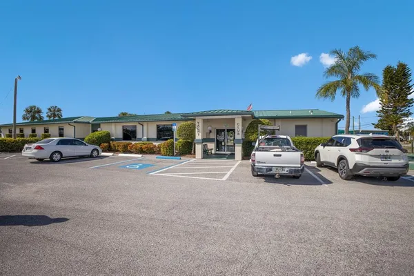 a car parked in front of a house