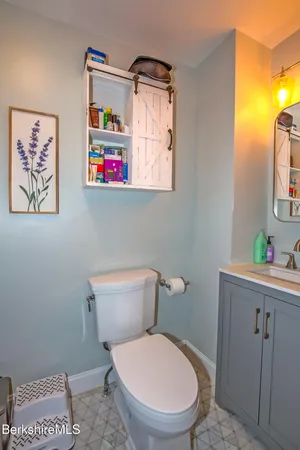 a white toilet sitting next to a bathroom sink