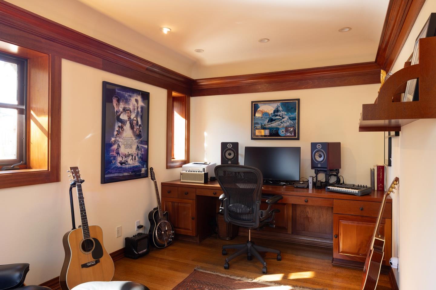 72 Fern Canyon Road Carmel, CA 93923 - Photo 35 of 66 a view of a workspace with furniture and a window