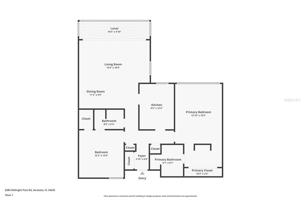 6285 Midnight Pass Road, Unit 403 Sarasota, FL 34242 - Photo 51 of 51 a picture of a floor plan