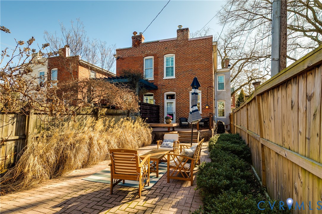 200 Strawberry Street Richmond, VA 23220 - Photo 34 of 36 Fully fenced and well landscaped back yard with pa
