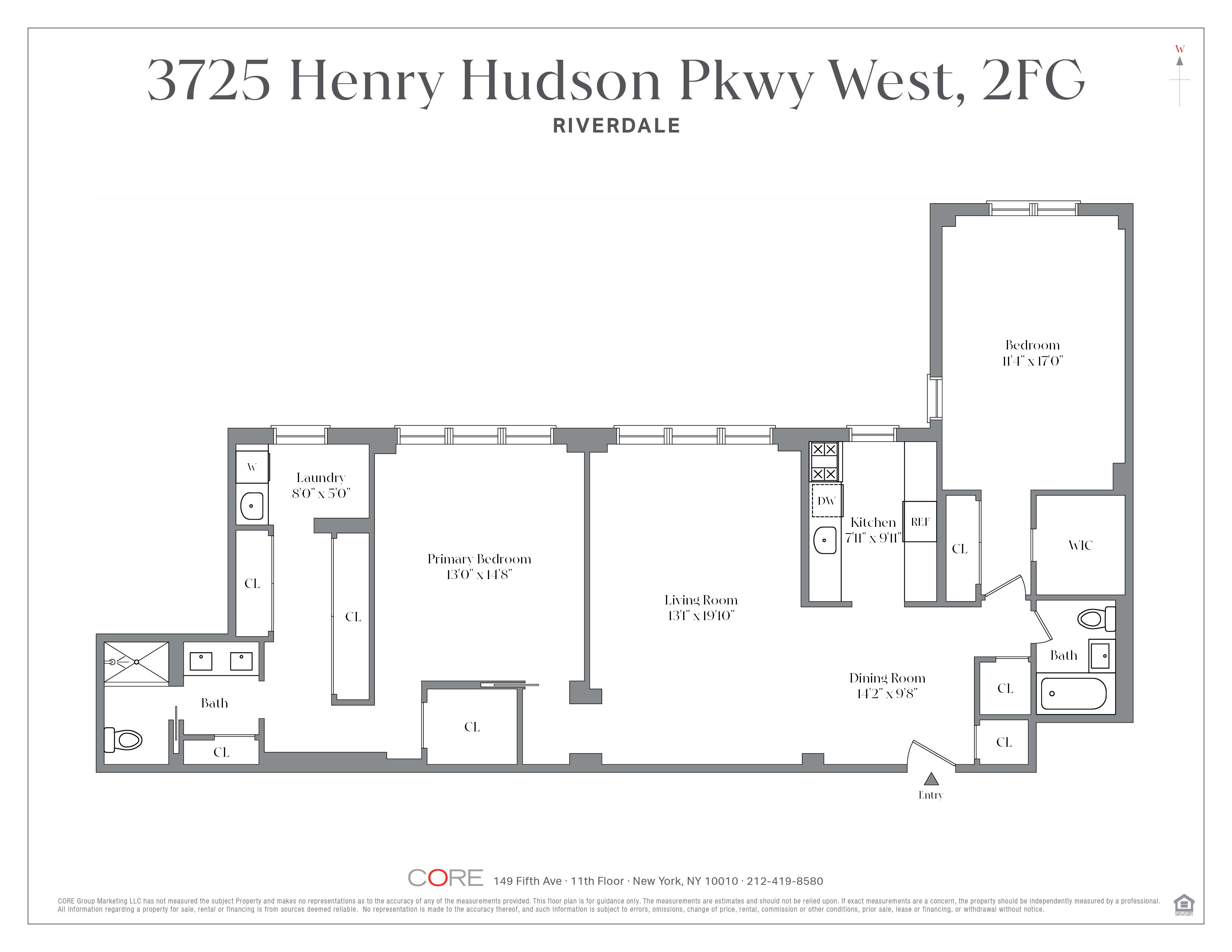 3725 Henry Hudson Parkway West, Unit 2F/2G Bronx, NY 10463 - Photo 10 of 10 a black and white photo of a living room