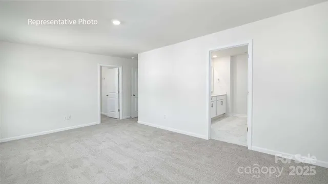 a view of a small space with racks on the wall