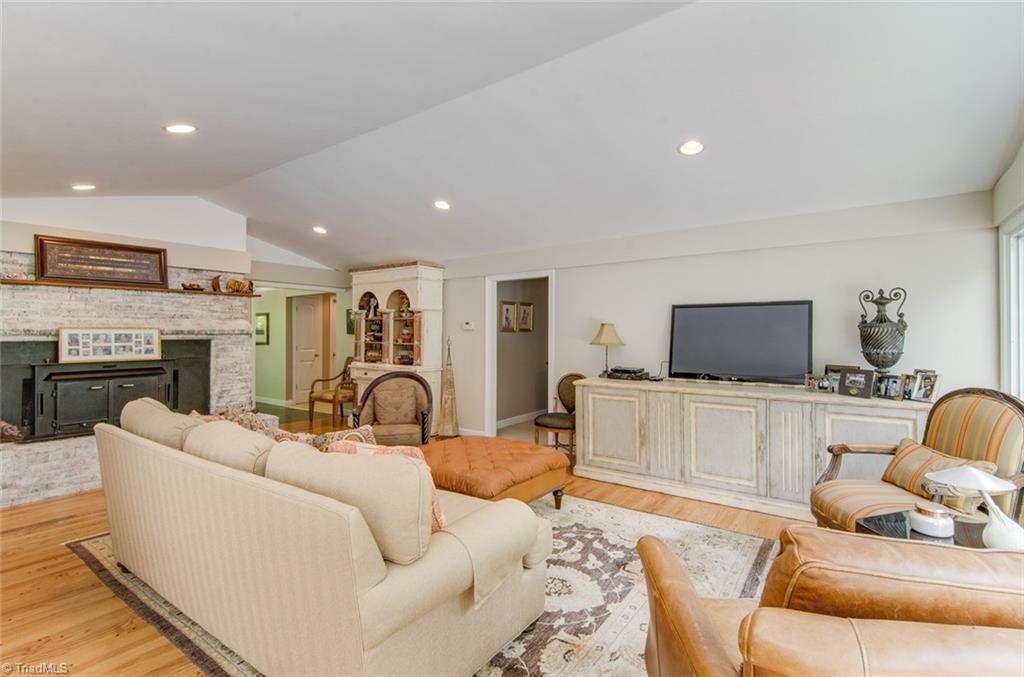 205 Shadow Valley Road High Point, NC 27262 - Photo 8 of 30 Spacious open Living area with LARGE Fireplace